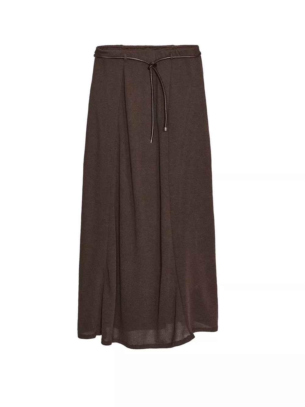 Zara Chocolate Cut Out Knit Skirt